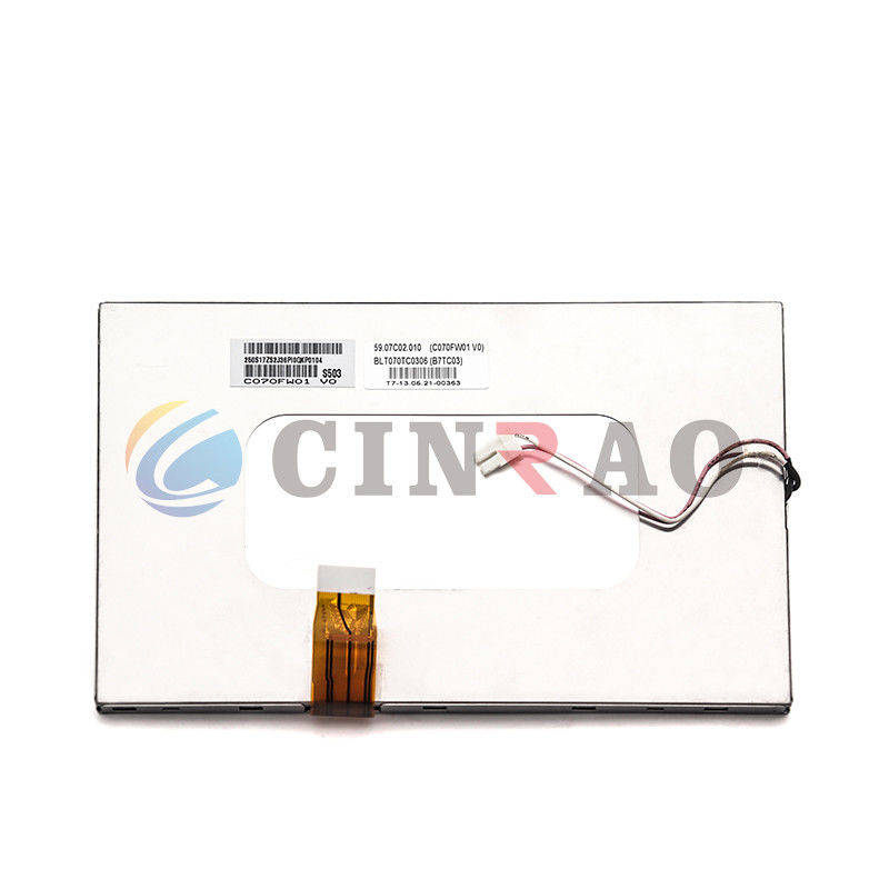 उच्च प्रदर्शन TFT एलसीडी डिस्प्ले मॉड्यूल AUO C070FW01 V0 GPS 7 इंच स्क्रीन